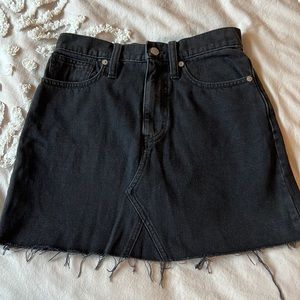 Madewell Denim Mini Skirt Black